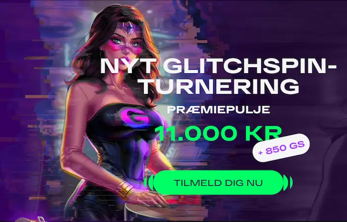 GlitchSpin Casino Danmark bonus